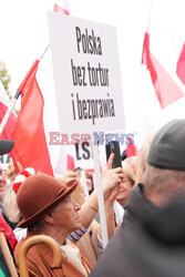 Protest PiS przed Ministerstwem Sprawiedliwości