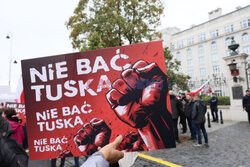 Protest PiS przed Ministerstwem Sprawiedliwości