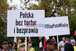 Protest PiS przed Ministerstwem Sprawiedliwości