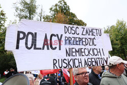 Protest PiS przed Ministerstwem Sprawiedliwości