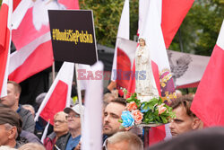 Protest PiS przed Ministerstwem Sprawiedliwości