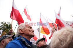 Protest PiS przed Ministerstwem Sprawiedliwości