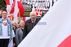 Protest PiS przed Ministerstwem Sprawiedliwości