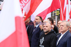 Protest PiS przed Ministerstwem Sprawiedliwości