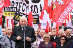 Protest PiS przed Ministerstwem Sprawiedliwości