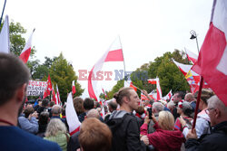 Protest PiS przed Ministerstwem Sprawiedliwości