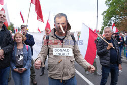 Protest PiS przed Ministerstwem Sprawiedliwości