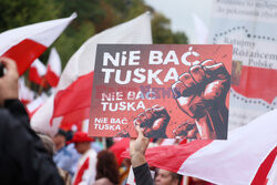 Protest PiS przed Ministerstwem Sprawiedliwości