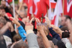 Protest PiS przed Ministerstwem Sprawiedliwości