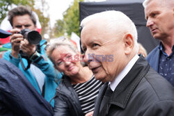 Protest PiS przed Ministerstwem Sprawiedliwości