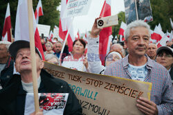 Protest PiS przed Ministerstwem Sprawiedliwości