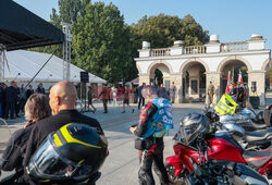 Motospotkanie - rajd służb mundurowych pod granicę polsko-białoruską