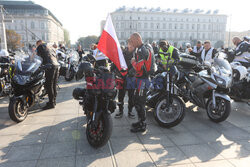 Motospotkanie - rajd służb mundurowych pod granicę polsko-białoruską