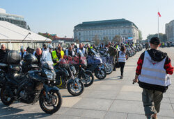 Motospotkanie - rajd służb mundurowych pod granicę polsko-białoruską