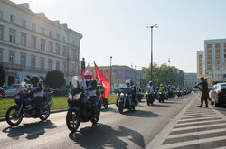 Motospotkanie - rajd służb mundurowych pod granicę polsko-białoruską