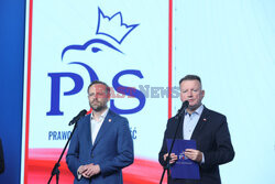 Konferencja polityków PiS na Nowogrodzkiej