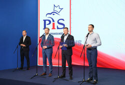 Konferencja polityków PiS na Nowogrodzkiej