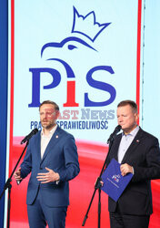 Konferencja polityków PiS na Nowogrodzkiej