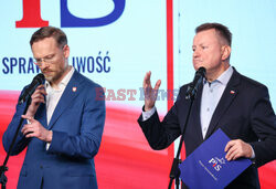 Konferencja polityków PiS na Nowogrodzkiej