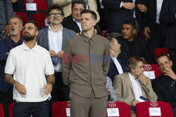 Wojciech Szczęsny ogląda mecz Barcelony