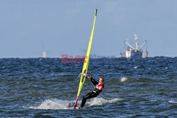 Adam Warchoł na zawodach  Windsurf World Cup Sylt