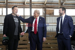 Elon Musk na wiecu Donalda Trumpa w Butler