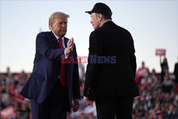 Elon Musk na wiecu Donalda Trumpa w Butler