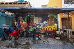 Graffiti w stolicy Senegalu