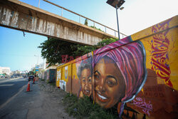 Graffiti w stolicy Senegalu