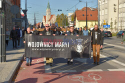 Procesja różańcowa Wojowników Maryi w Olsztynie