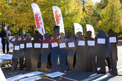 Protest policyjnej Solidarności w Warszawie