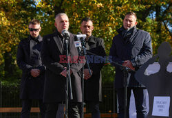 Protest policyjnej Solidarności w Warszawie