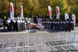 Protest policyjnej Solidarności w Warszawie