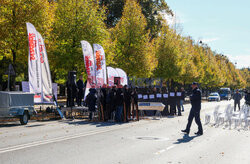 Protest policyjnej Solidarności w Warszawie