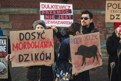 Gdański protest w obronie dzików