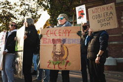 Gdański protest w obronie dzików