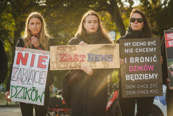 Gdański protest w obronie dzików