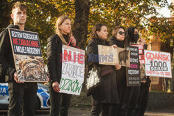 Gdański protest w obronie dzików