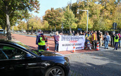 Azyl, prawo, konstytucja! - protest przed KPRM