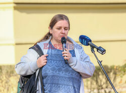 Azyl, prawo, konstytucja! - protest przed KPRM