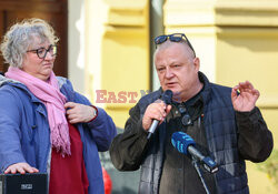 Azyl, prawo, konstytucja! - protest przed KPRM