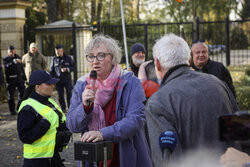 Azyl, prawo, konstytucja! - protest przed KPRM