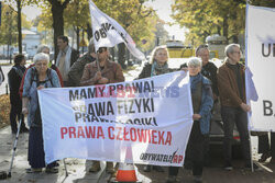 Azyl, prawo, konstytucja! - protest przed KPRM