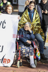 Azyl, prawo, konstytucja! - protest przed KPRM