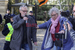 Azyl, prawo, konstytucja! - protest przed KPRM