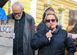 Azyl, prawo, konstytucja! - protest przed KPRM