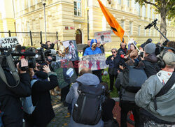 Azyl, prawo, konstytucja! - protest przed KPRM