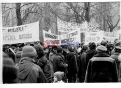 Strajki i demonstracje Solidarności