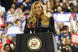 Beyonce na wiecu wyborczym Kamali Harris