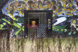 Mural z Donaldem Trumpem w Glasgow